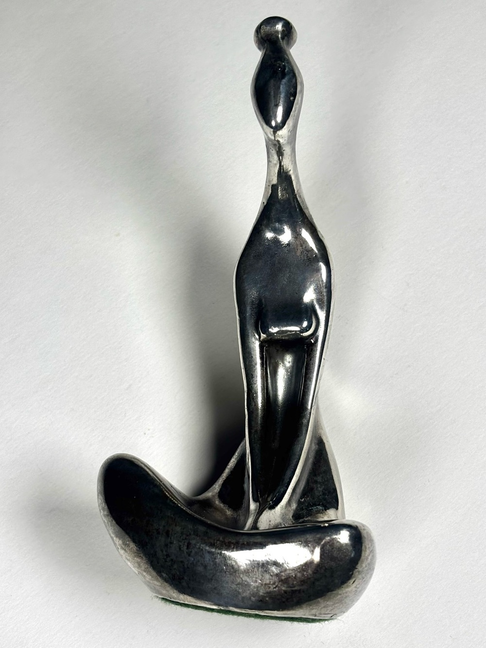 Mid-Century Modern Abstract Sterling Silver Figurine